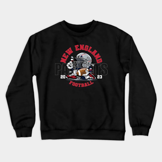 New England Football Crewneck Sweatshirt by caravalo